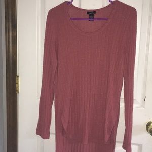 Pink, long sleeved sweater